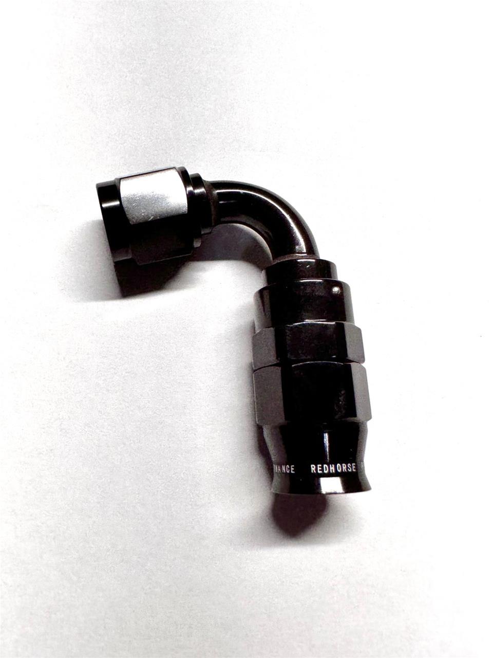 Redhorse Performance Hose Ends 1210-06-2 06 AN 100 Degree PTFE reusable End - Black