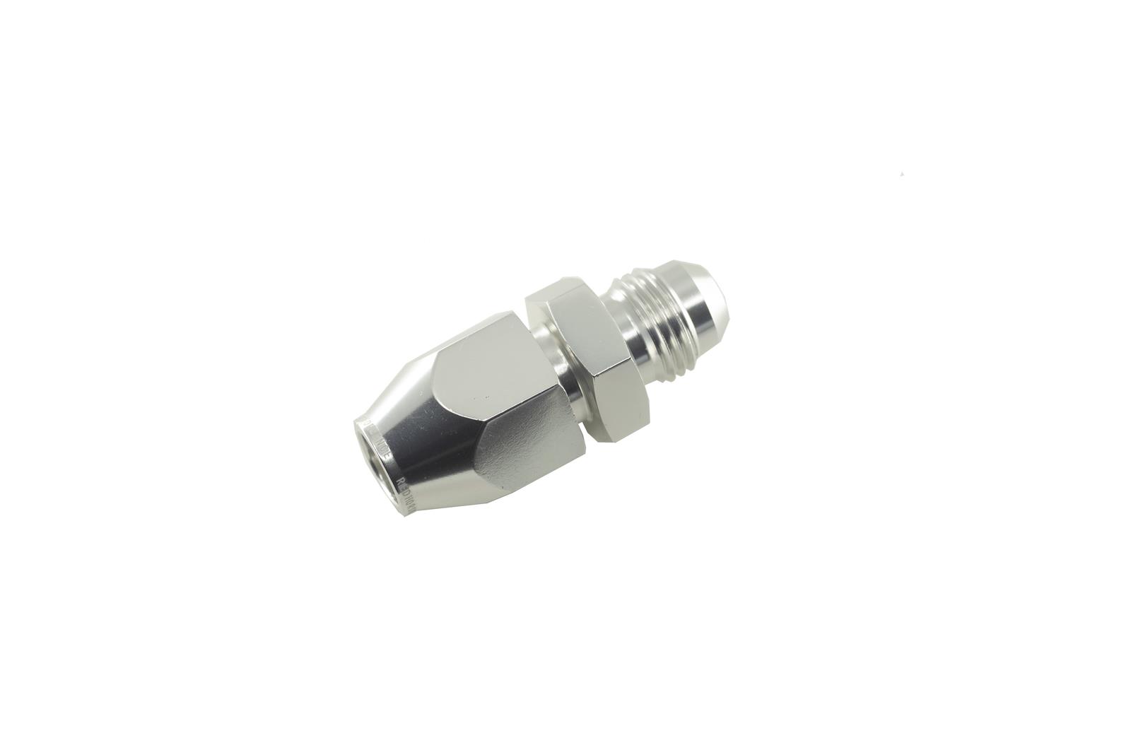 Redhorse Performance 3000 Series AN Tube Adapter Fittings 3000-06-06-5 Fitting, Adapter, to Tubing, Straight, Aluminum, Clear Anodized, -6 AN, 3/8 in., Swivel, Each thumbnail 2