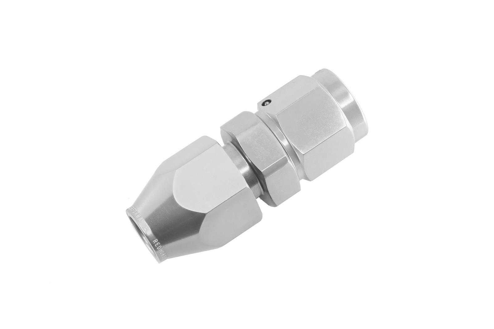 Redhorse Performance 3000 Series AN Tube Adapter Fittings 3000-06-06-5 Fitting, Adapter, to Tubing, Straight, Aluminum, Clear Anodized, -6 AN, 3/8 in., Swivel, Each