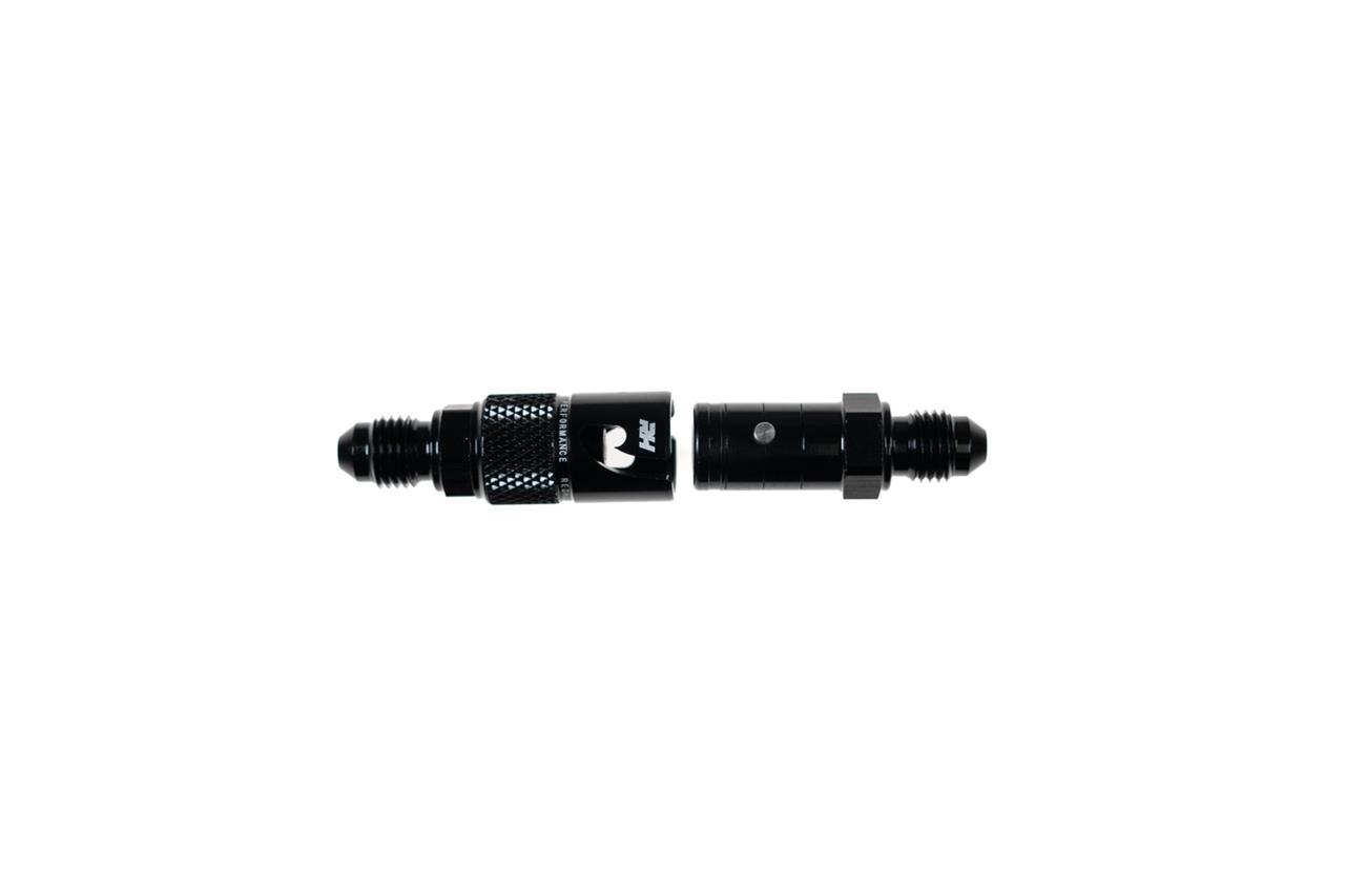 Redhorse Performance 4155 Series Dry Break Quick-Disconnect Fittings 4155-03-2 Brake Fittings, Fittings, Straight, Stainless Steel, Black, -3 AN Male AN, -3 AN Male AN, Each