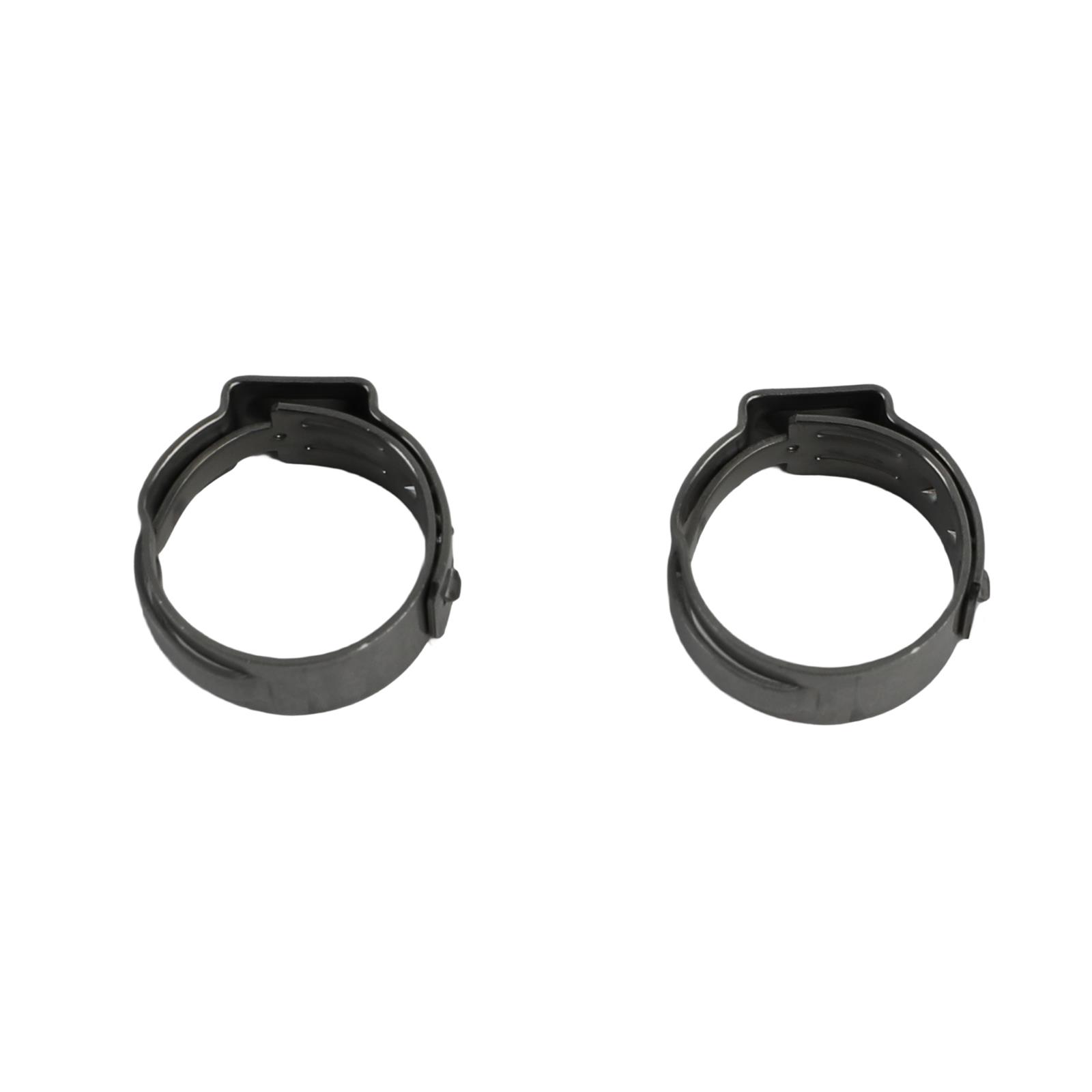 Redhorse Performance 420 Series Push-Lock Hose Clamps 420-04 Clamps, Push Lock, Stainless Steel, Natural, -4 AN, Pair