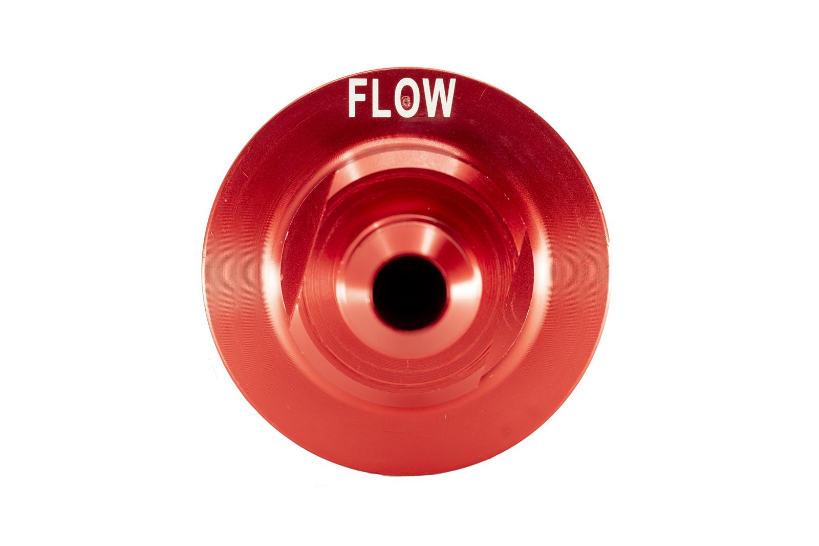 Redhorse Performance 4651 Series 10 Microns Fuel Filter with -6 AN Inlet Size 4651-06-3-10 Filter, Inline Mount, Aluminum, Red Anodized, Microns, Male Inlet/Outlet, Each thumbnail 3