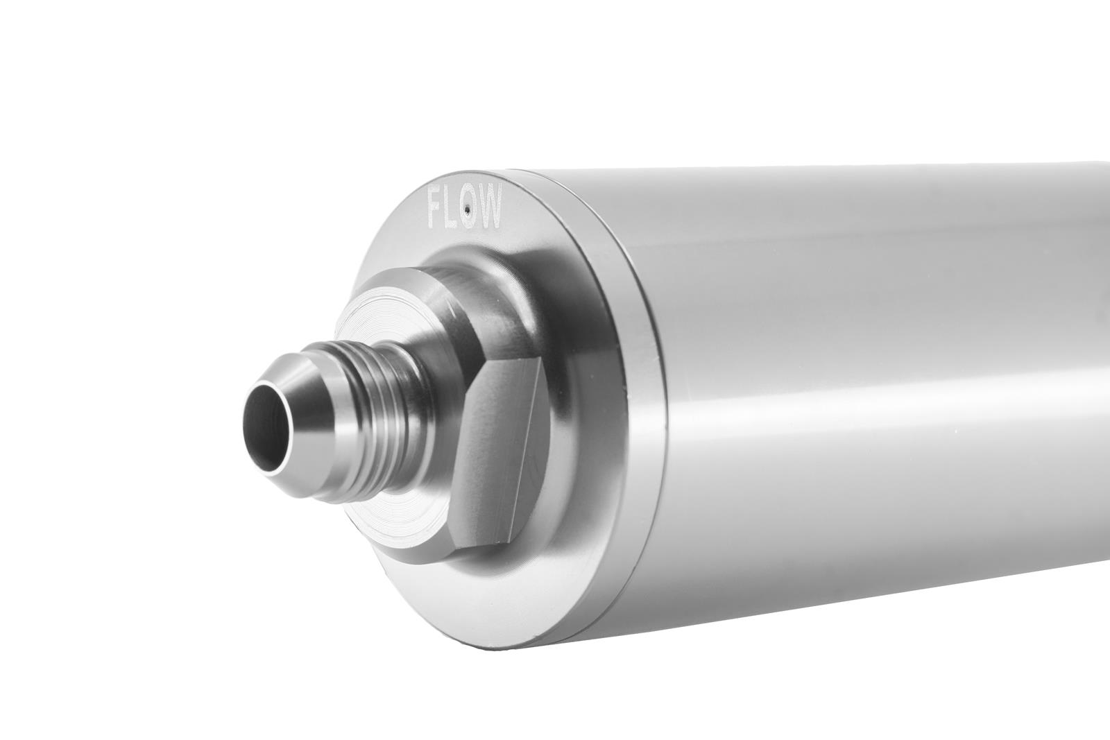 Redhorse Performance 4651 Series 10 Microns Fuel Filter with -6 AN Inlet Size 4651-06-5-10 Filter, Inline Mount, Aluminum, Clear Anodized, Microns, Male Inlet/Outlet, Each thumbnail 2