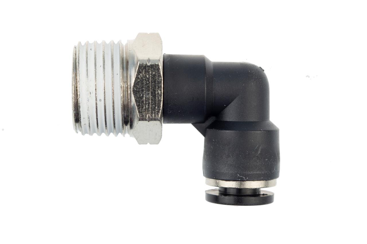 Redhorse Performance 4722 Series Push-to-Connect Fittings 4722-02-06-2 Fitting, Air Line, 90 Degree, Male 1/8 in. NPT to 3/8 in., Nylon/Brass, Each thumbnail 2