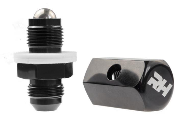 Redhorse Performance 566 Series Roll Over Vent Valves 566-08-2 Fitting, Tip Valve/Roll Vent, Aluminum, Black Anodized, Male -8 AN, Each thumbnail 2