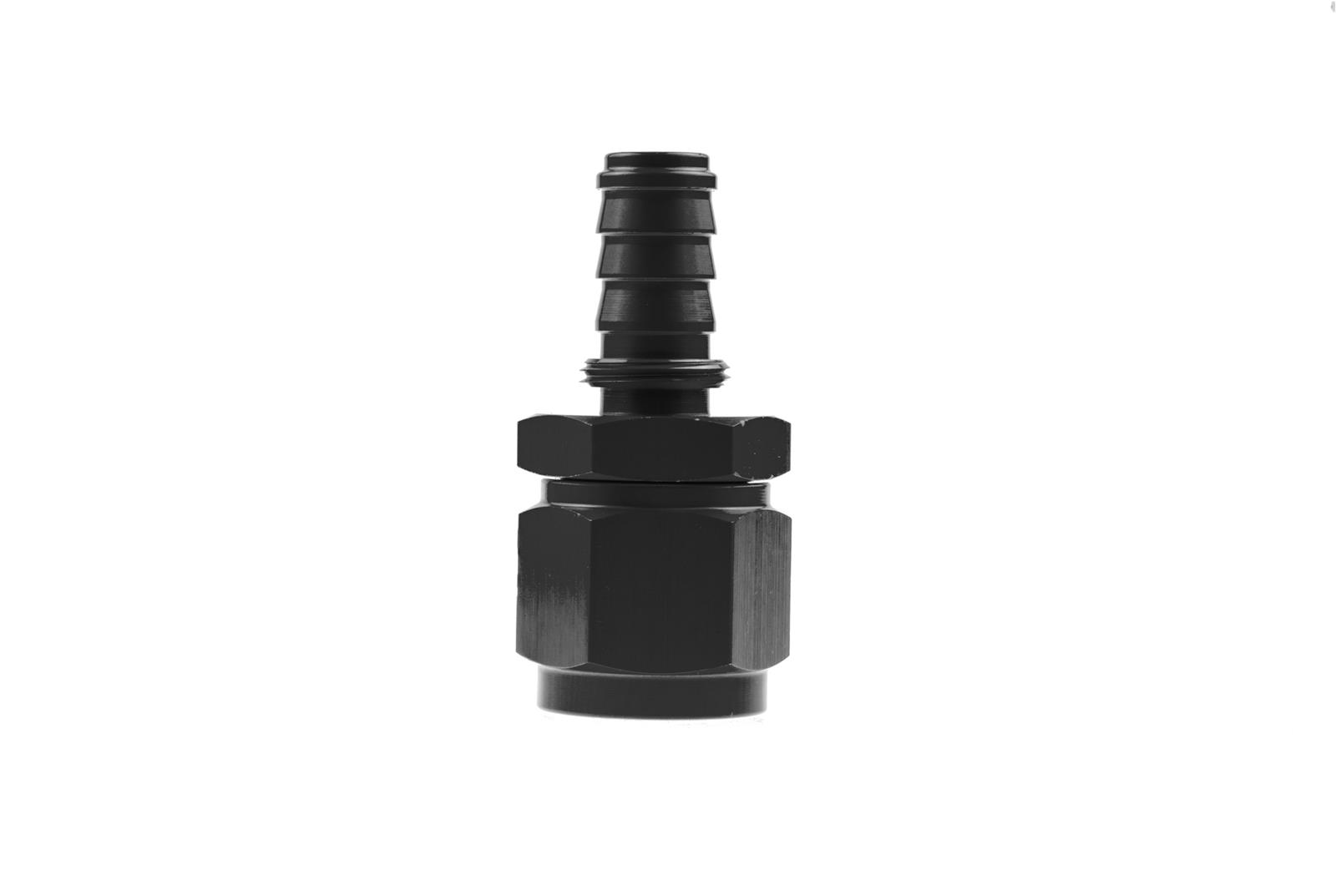Redhorse Performance 7000 Series Crimp Style Hose End Fittings 7000-10-2 Ends, Series, Style, -10 AN Female Threads, Socketless barb, Straight, -10 AN Hose, Aluminum, Black Anodized, Each