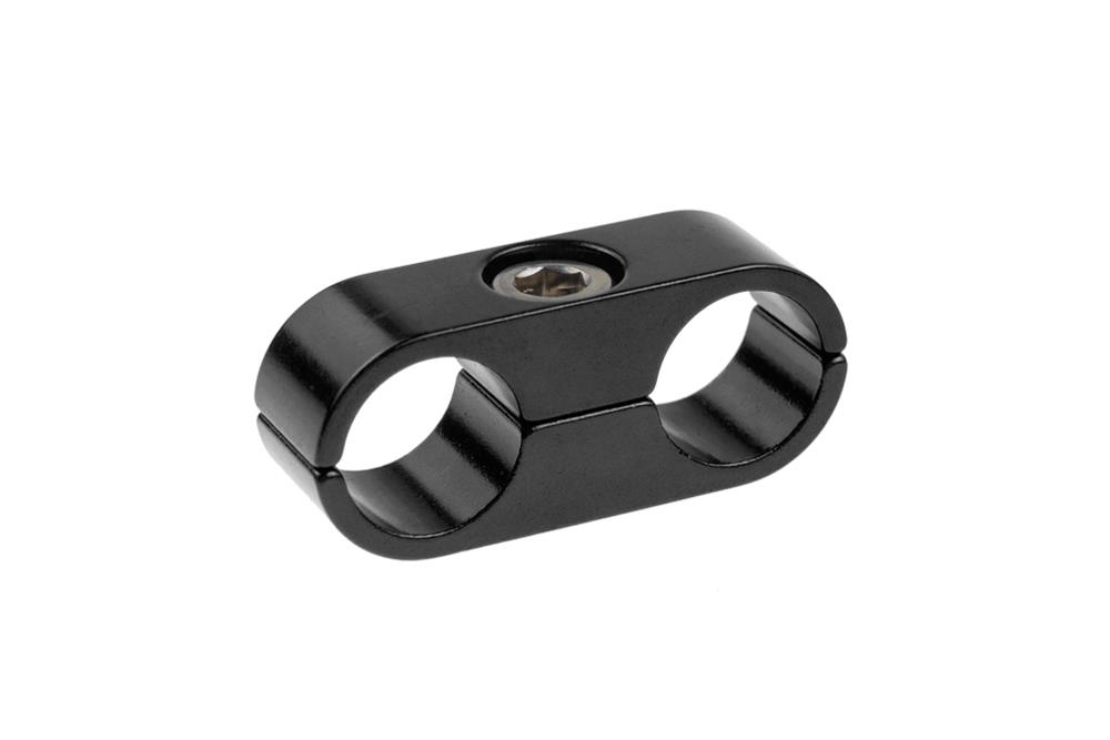 Redhorse Performance 730 Series AN Hose Separators 730-10-10-2 and Line Mounting Clamps, Separators, 2 Capacity, Aluminum, Black Anodized, 0.625 in. O.D., for -10 Braided Hose, Each thumbnail 3