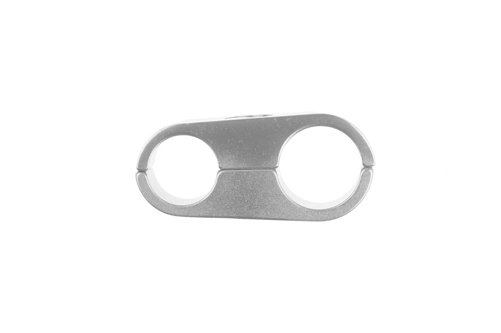 Redhorse Performance 730 Series AN Hose Separators 730-08-08-5 and Line Mounting Clamps, Separators, 2 Capacity, Aluminum, Clear Anodized, 0.680 in. O.D., for -8 Braided Hose, Each thumbnail 2