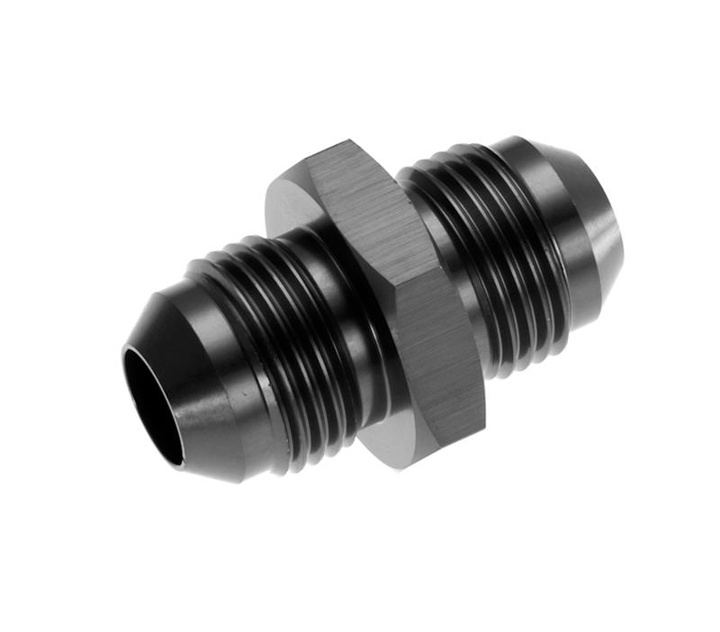 Redhorse Performance 815 Series Union Fittings 815-04-2 Fitting, Coupler, Union, AN to AN, Straight, Aluminum, Black Anodized, -4 AN, -4 AN, Each