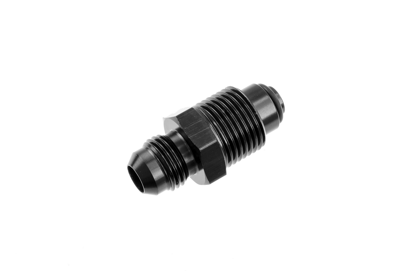 Redhorse Performance 8163 Series AN to Metric O-Ring Adapters 8163-06-18-2 Fitting, Adapter, Threads, Straight, Aluminum, Black Anodized, -6 AN, M18 x 1.5, Each