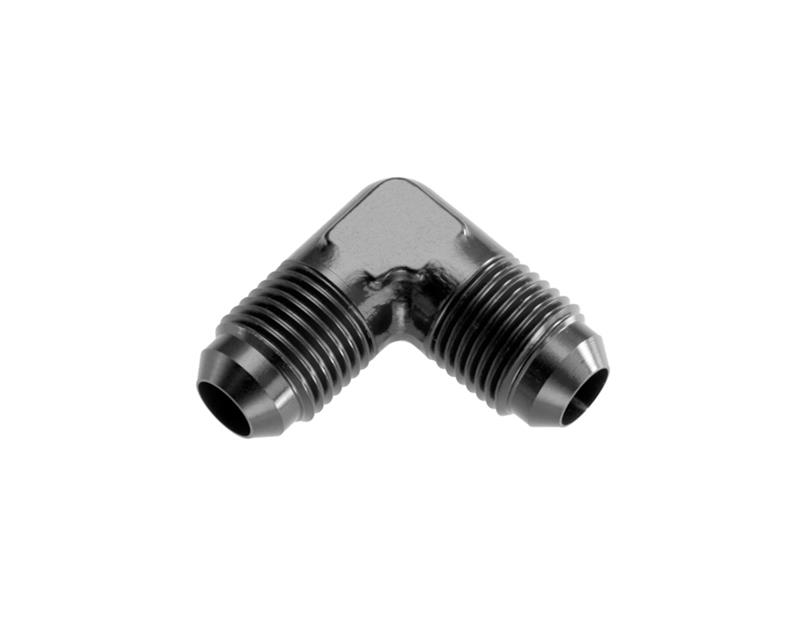 Redhorse Performance 821 Series Elbow Adapter Fittings 821-10-2 Fitting, Coupler, Union, AN to AN, 90 Degree, Aluminum, Black Anodized, -10 AN, -10 AN, Each