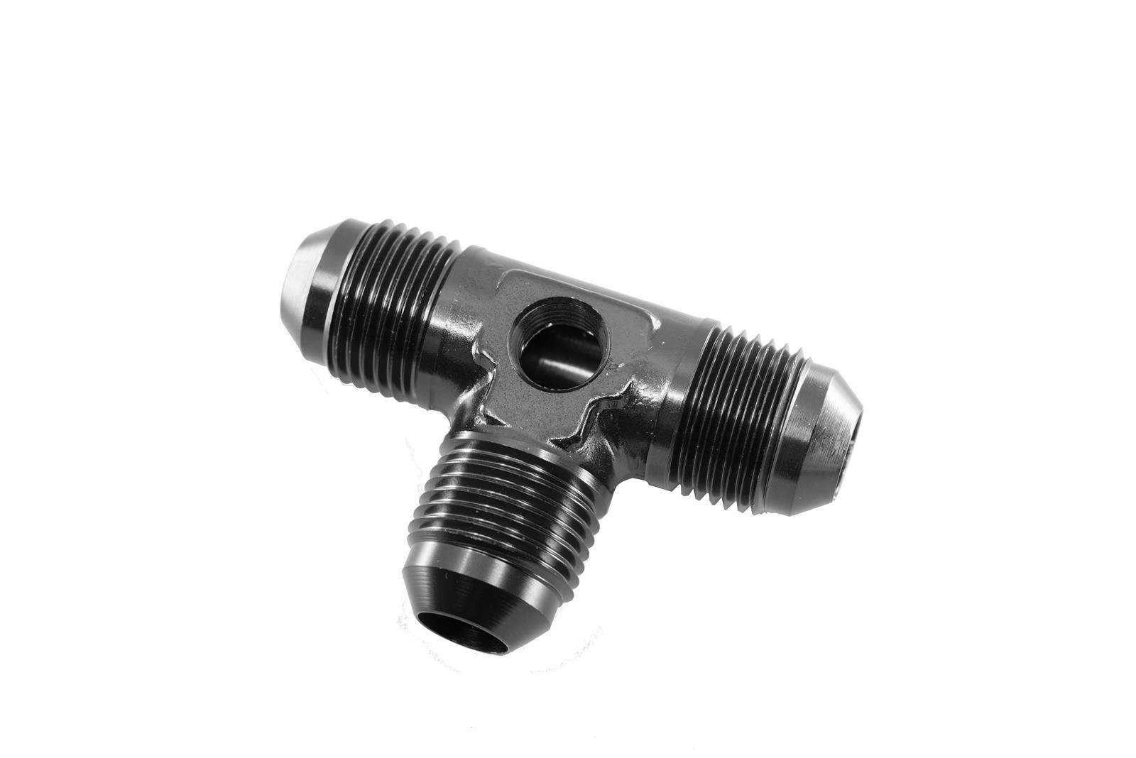 Redhorse Performance 8248 Series Tee Adapter Fittings 8248-08-2 Fitting, Adapter, AN Tee, Aluminum, Black Anodized, -8 AN Male Threads, 1/8 in. NPT Port, Each thumbnail 2