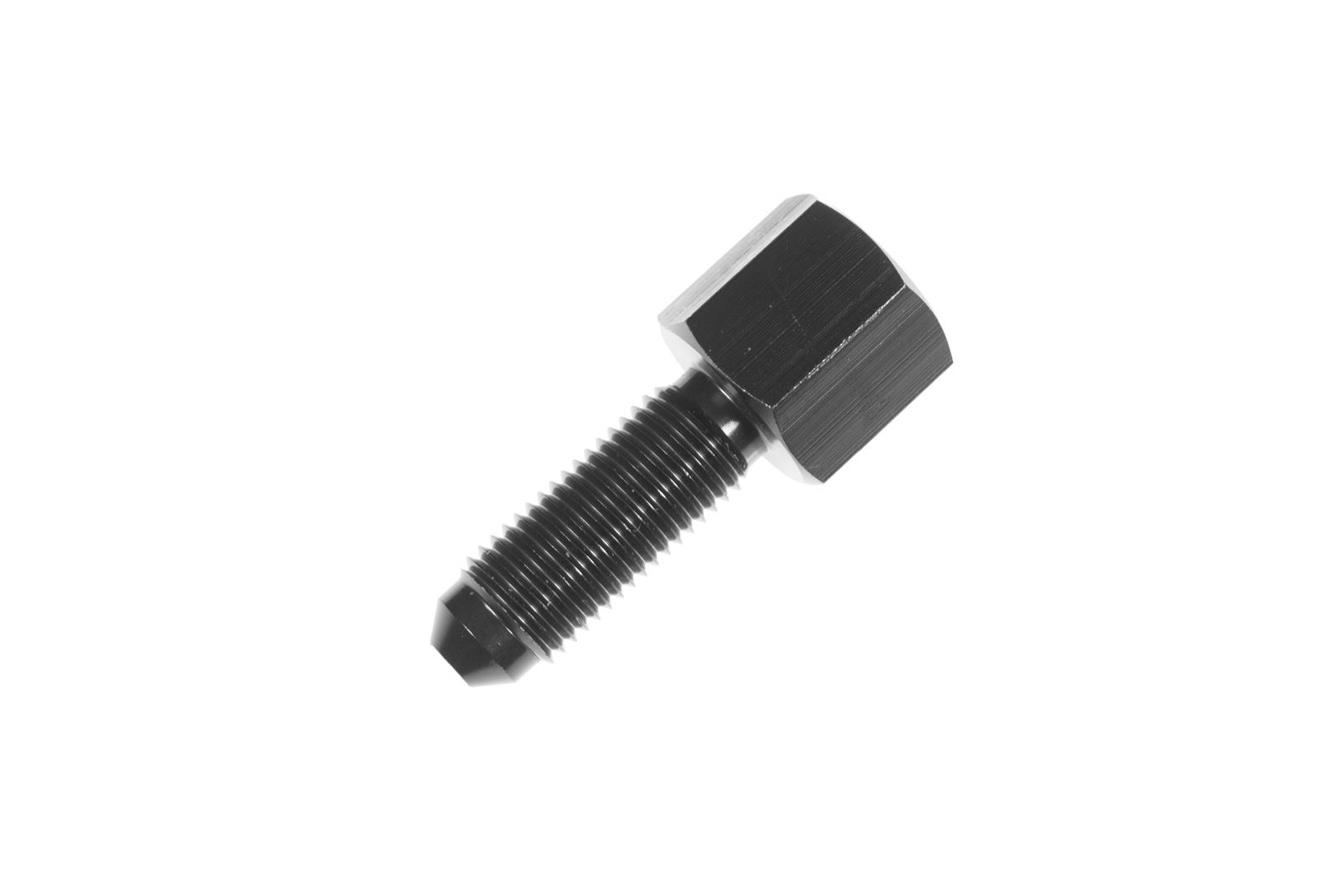 Redhorse Performance 8328 Series Bulkhead Fittings 8328-04-02-2 Fitting, Union, Straight, -4 AN to 1/8 in. NPT Female, Aluminum, Black Anodized, Each