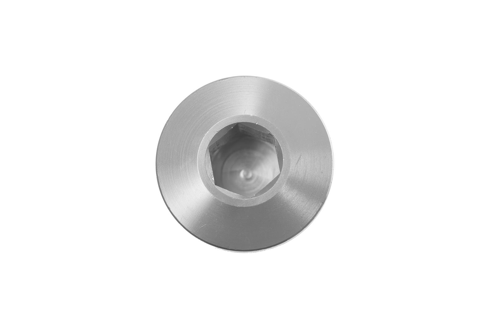 Redhorse Performance 8814 Series Low-Profile AN O-Ring Port Plugs 8814-10-5 Fitting, Plug, -10 O-Ring, Internal Allen, Aluminum, Clear Anodized, Each thumbnail 2