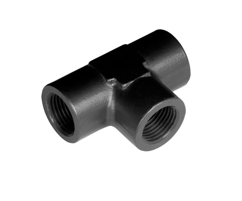 Redhorse Performance 917 Series Tee Adapter Fittings 917-02-2 Fittings, Fittings, Aluminum, Black, 1/8 in. NPT Female NPT Ends, Each