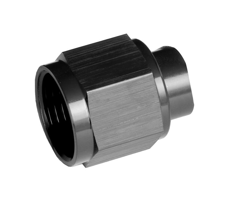 Redhorse Performance 929 Series AN Flare Caps 929-10-2 Fitting, Cap, -10 AN, Aluminum, Black Anodized, Each