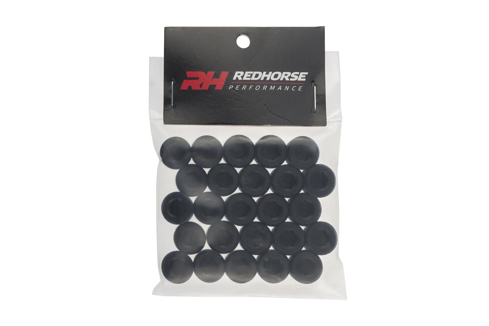 Redhorse Performance 932 Series Pipe Plugs 932-04-25-2 Fitting, Socket Plug, Internal Allen Head, Aluminum, Black Anodized, 1/4 in. NPT, Male Threads, Set of 25