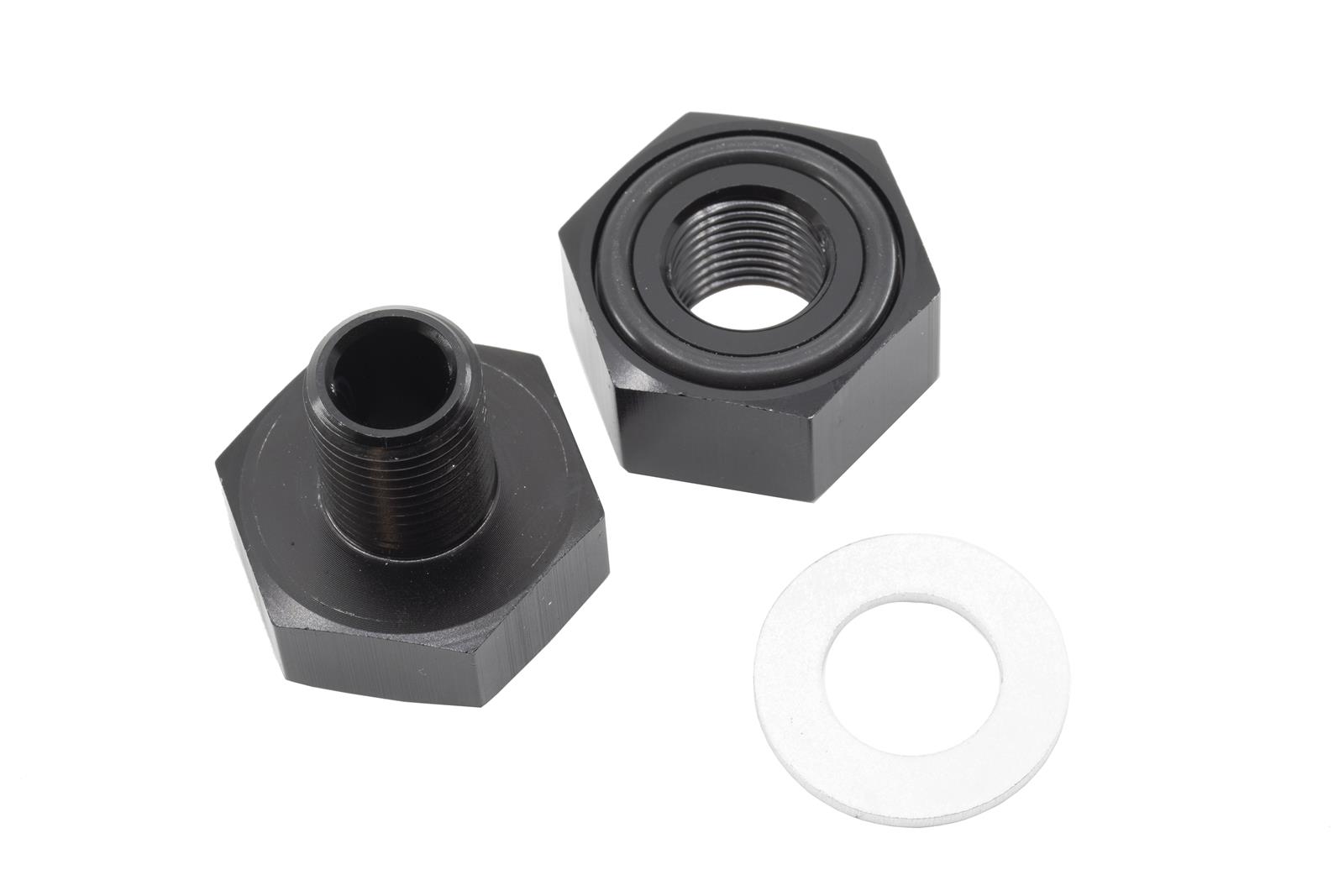 Redhorse Performance 9832 Series Valve Cover Bulkhead Fittings 9832-02-2 Fittings, Fittings, Straight, Aluminum, Black, 1/8 in. NPT Female NPT, 1/8 in. NPT Male NPT, Each thumbnail 4