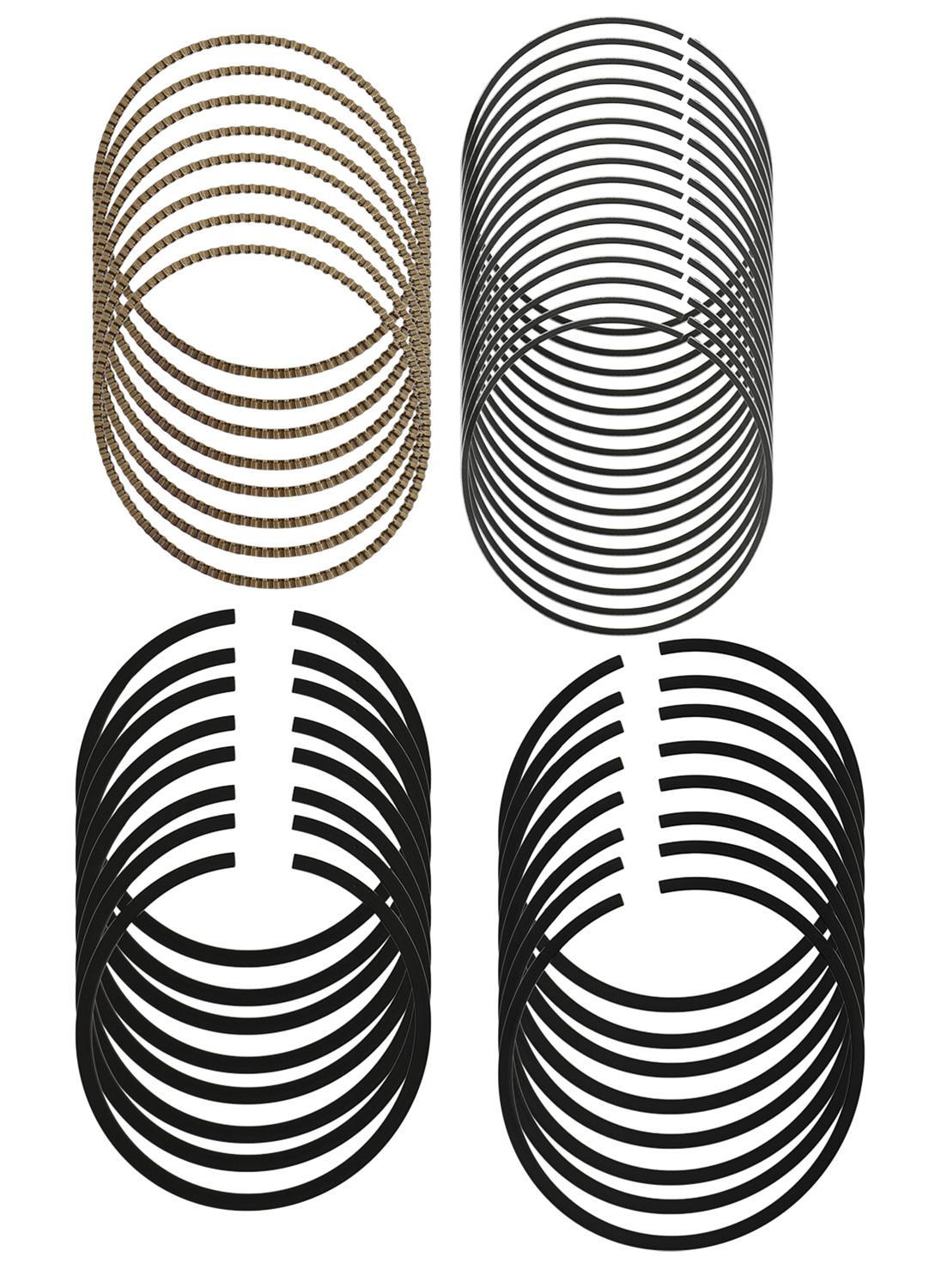 Hastings Steel Series Performance Ring Sets SM8531005 Piston Rings, Performance, Plasma-moly, 3.785 in. Bore, 1.5mm, 1.5mm, 3.0mm Thickness, 8-Cylinder, Set