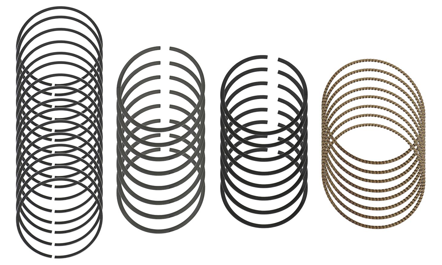 Hastings Stainless Steel Series Performance Ring Sets SN9045005 Piston Rings, Performance, Gas Nitrided, 4.005 in. Bore, 1.2mm, 1.2mm, 3.0mm Thickness, 8-Cylinder, Set