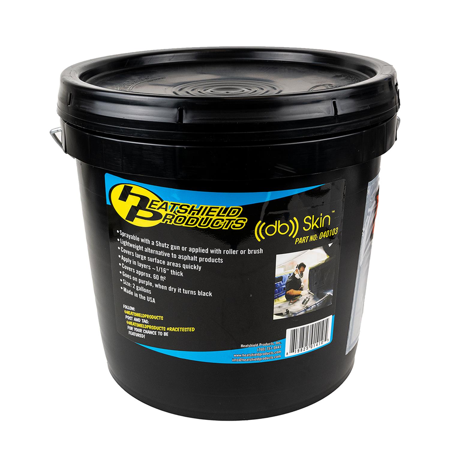 Heatshield Products db Skin Sound Deadener 040103 Deadener, Skin, Spray-on, 2 gallons, Each