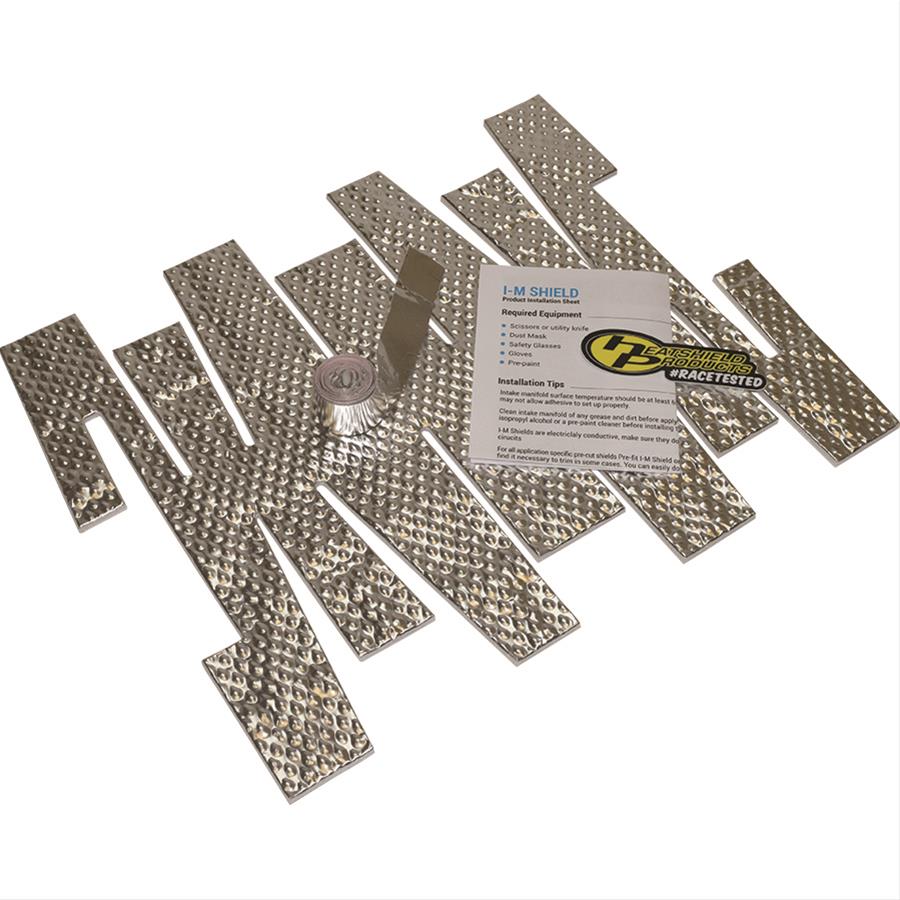 Heatshield Products I-M Shields 140031 Intake Manifold Heat Shield, Shield, 1,100 degrees F, Silver, Holley Hi-Ram, Chevy, Kit thumbnail 2