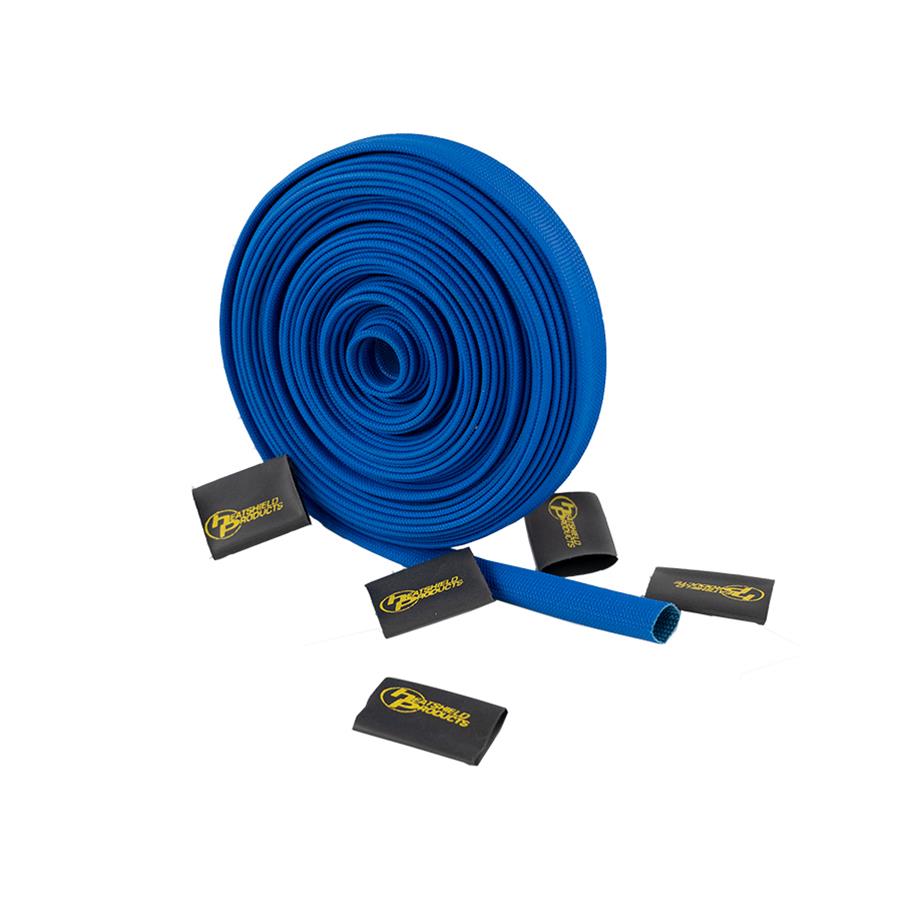Heatshield Products Color Sleeves 203122 Heat Protection, Sleeve, 1,200 degrees F, Slip-on, Blue, 0.438 in. Diameter, 25 ft. Length, Each