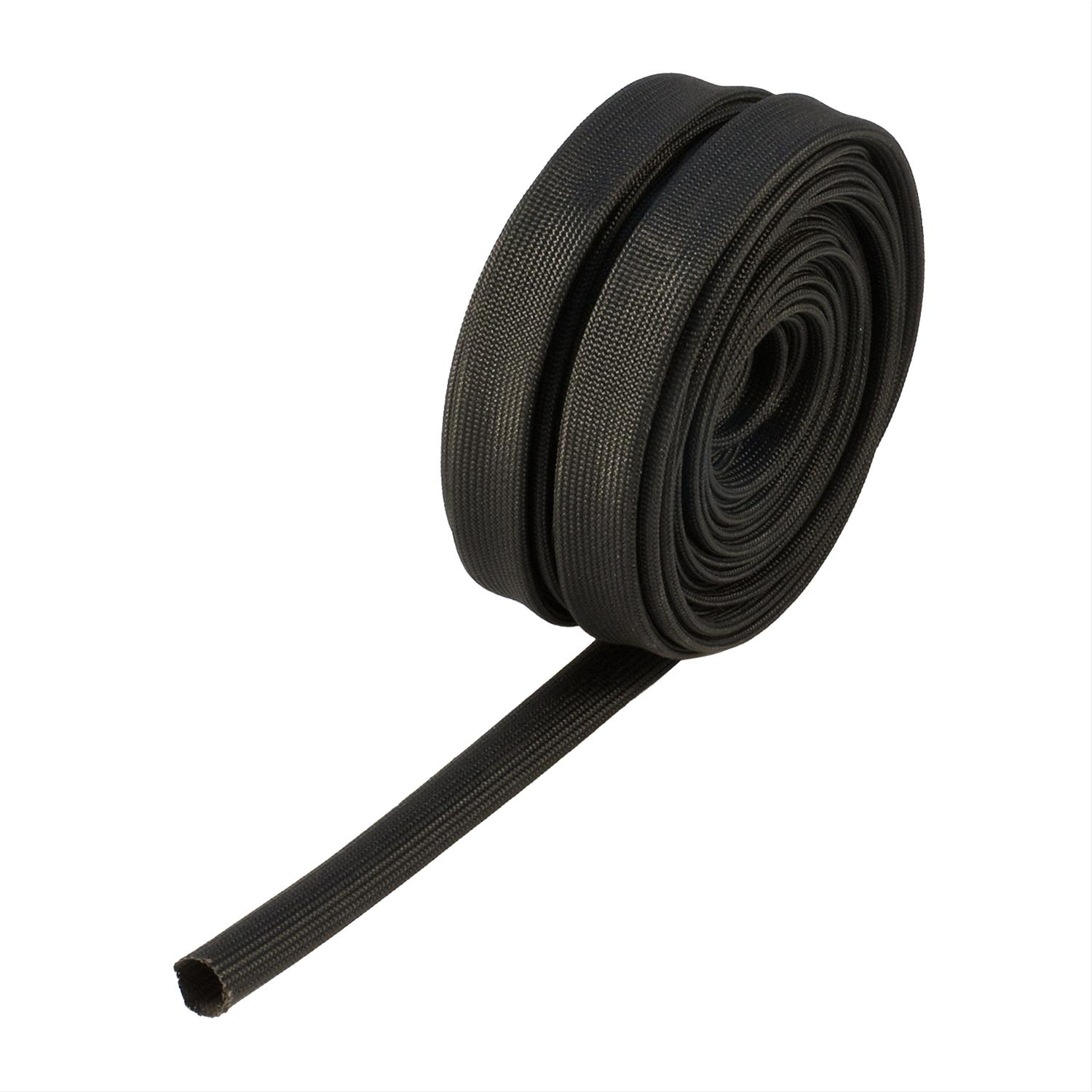 Heatshield Products Color Sleeves 203124 Heat Protection, Sleeve, 1,200 degrees F, Slip-on, Black, 0.438 in. Diameter, 25 ft. Length, Each thumbnail 2