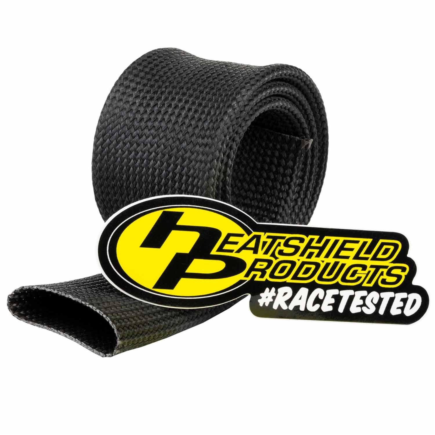 Heatshield Products Hot Rod Sleeves 204016 Heat Sleeve, Sleeve, Slip-on, Black, 1 in. Diameter, 2 ft. Length, Each