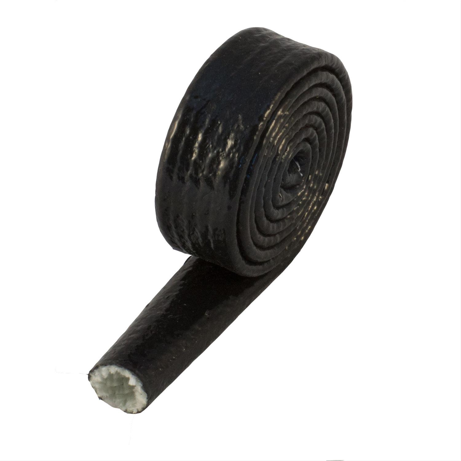Heatshield Products Fire Shield Sleeves 210042 Heat Protection, Shield, 500 degrees F Maximum, Slip-on, Black, 0.500 in. Diameter, 36 in. Length, Each