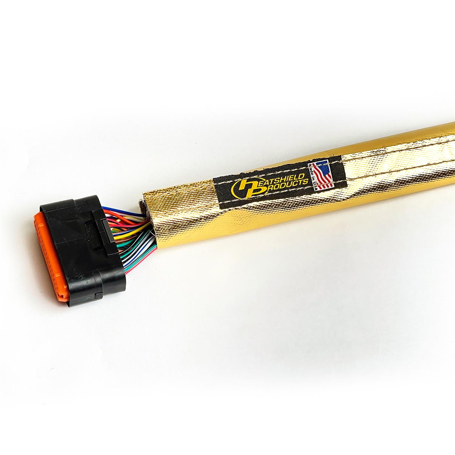 Heatshield Products Heat Sleeves 244114 Sleeve, - Reflective heat shield sleeve 1-1/4 id x 3 ft H&L seam- Cold Gold Sleeve shields up to 90 percent of radiant 1100F. thumbnail 3