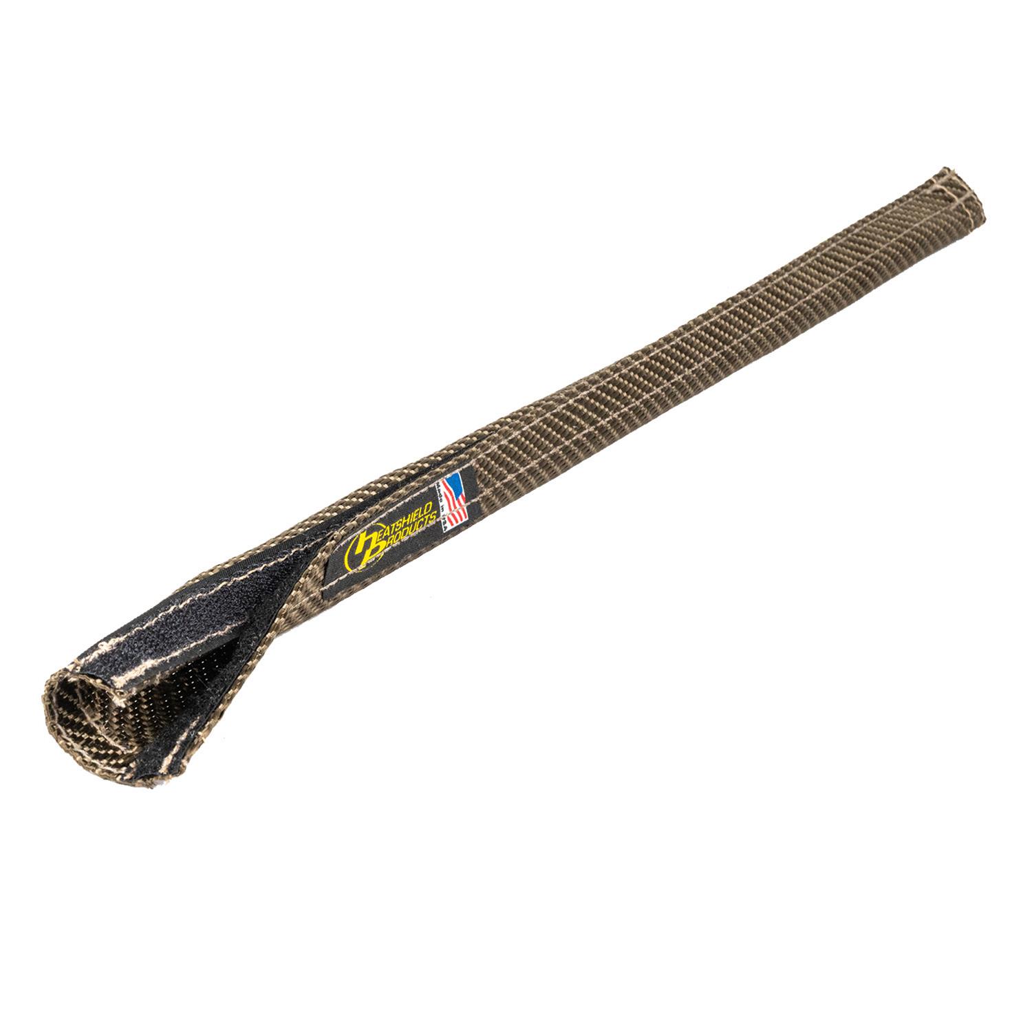 Heatshield Products Lava Tube Shield 281041 Heat Sleeve, Shield, Hook and Loop, 2,000 degrees F, 0.750 in. Diameter, 1.50 ft. Length, Each
