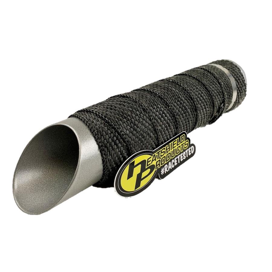 Heatshield Products Exhaust Wrap 322092 Kit, 1200 degrees F, Black, Fiberglass Composite, 2.0 in. Width, 50 ft. Length, 2 Rolls, Stainless Steel Locking Ties, Kit thumbnail 2