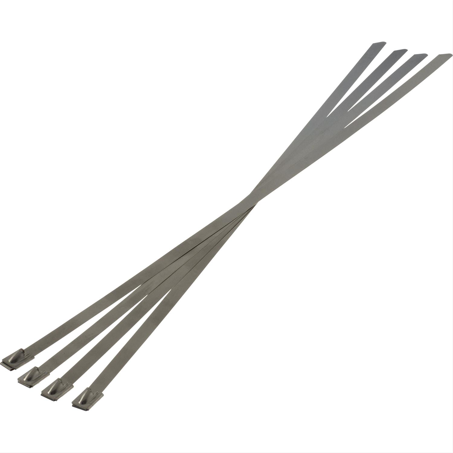 Heatshield Products Thermal-Tie Locking Ties 351005 Ties, Thermal-Tie, 1,800 degree F Rating, Stainless Steel, 5/16 in. Width, 14 in. Length, Set of 4
