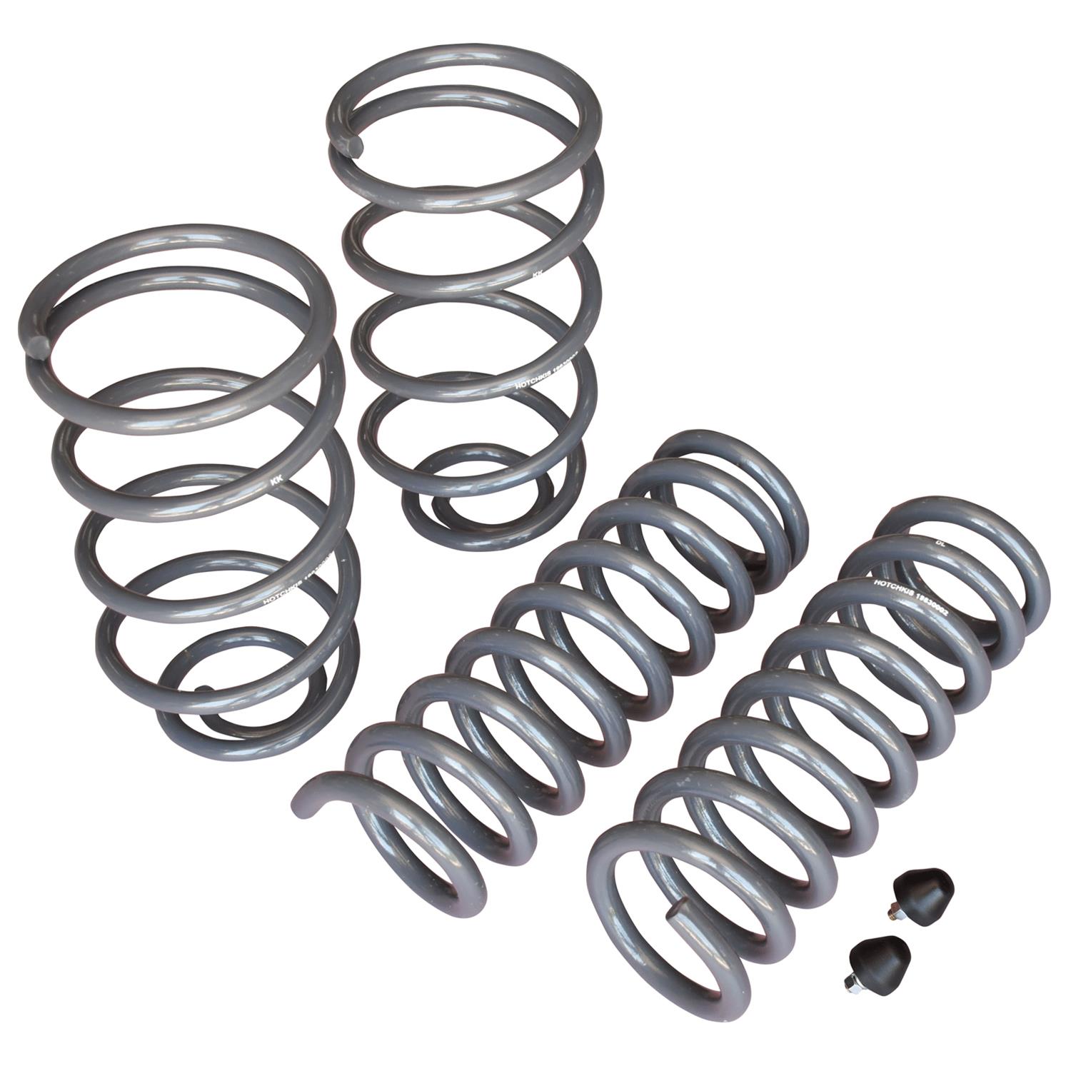 Hotchkis Sport Suspension Lowering Coil Springs 1900 Springs, Front and Rear, Gray Powdercoated, Buick, Chevy, Pontiac, Oldsmobile, Set of 4