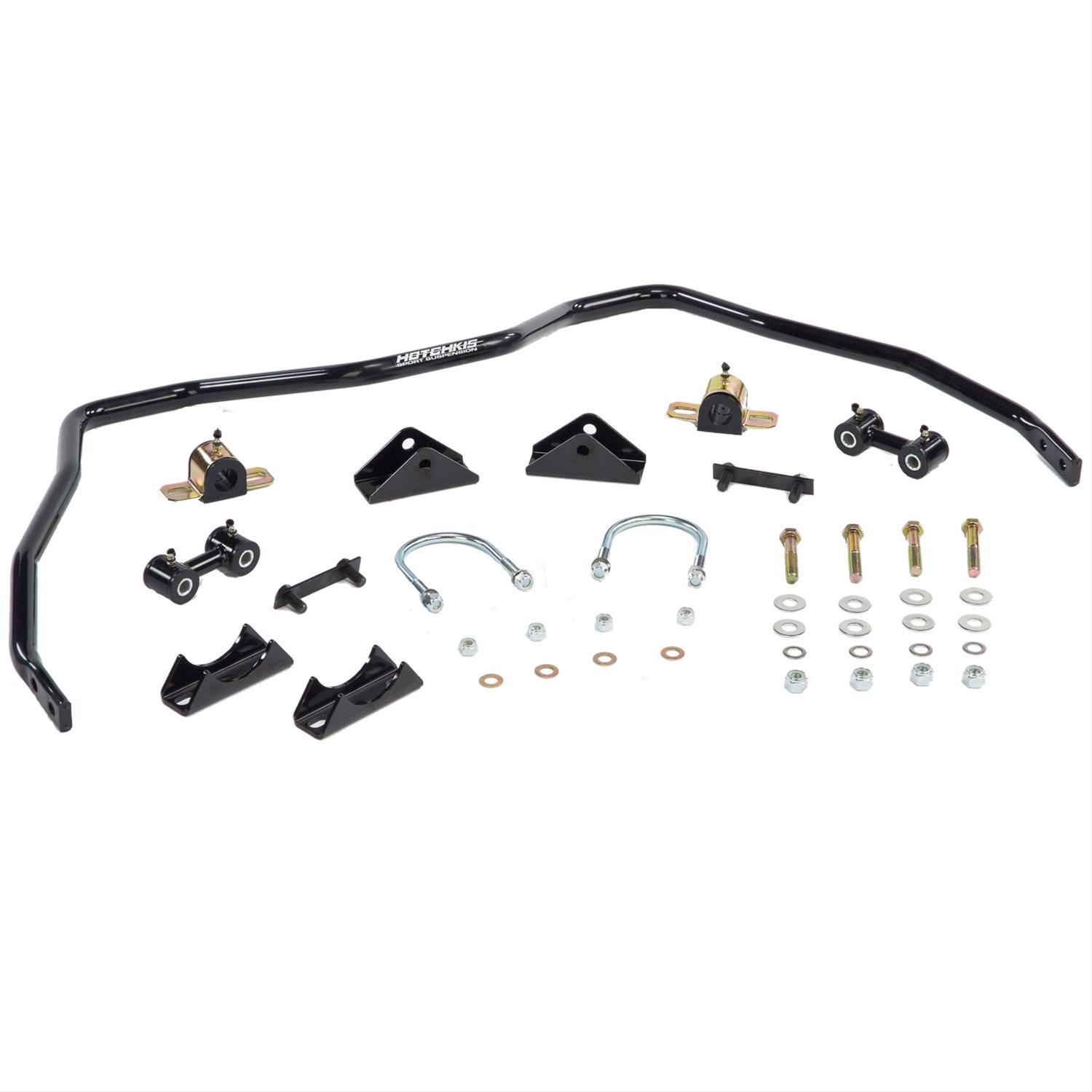 Hotchkis Sport Suspension Anti-Sway Bar Kits 2268R Sway Bar, Black, Steel, Rear, 1 in. Diameter, Chevy, Kit