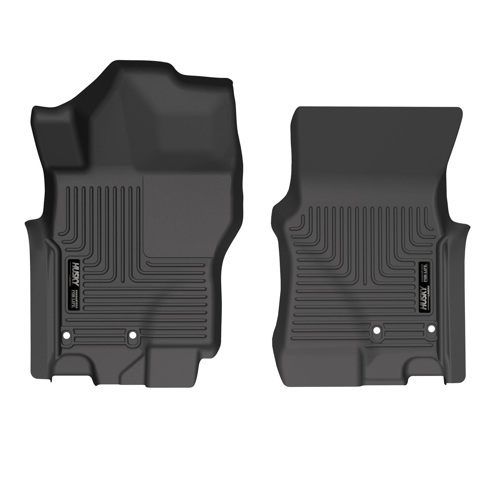 Husky Liners 2022 Nissan Frontier King Cab Ext. Cab/CC WeatherBeater Black Front Floor Liners