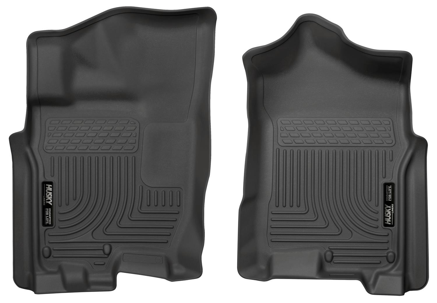 Husky Liners 2016 Nissan Titan XD Crew Cab WeatherBeater Front Row Black Floor Liners