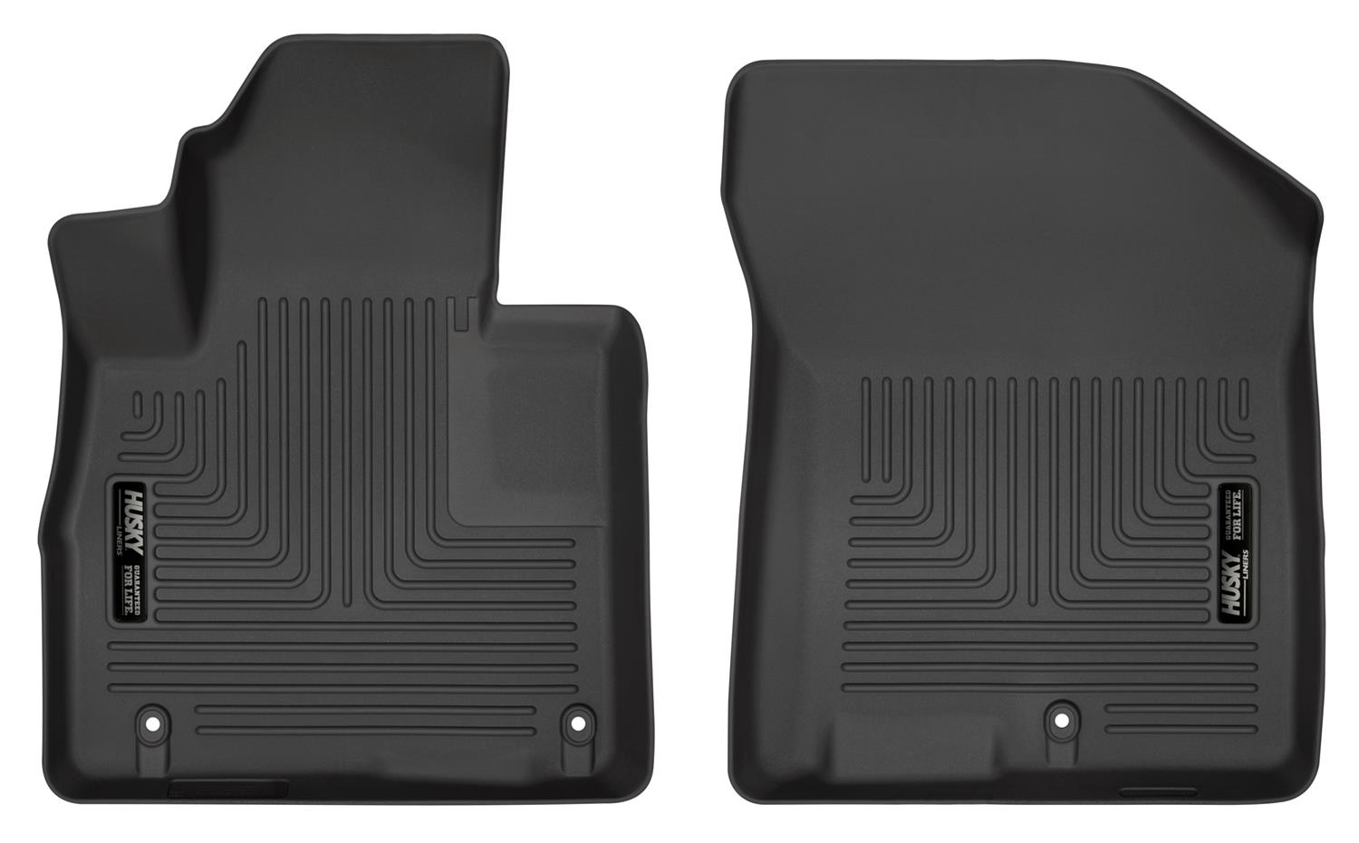 Husky Liners 2019 Hyundai Santa Fe WeatherBeater Black Front Floor Liners