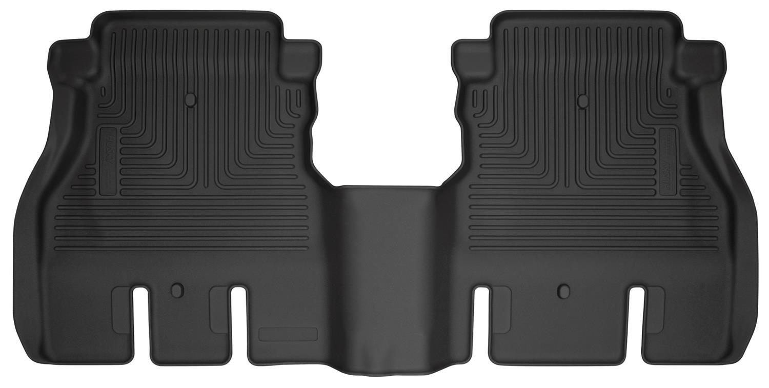 Husky Liners 19-24 Jeep Wrangler JLU WeatherBeater Second Row Black Floor Liners