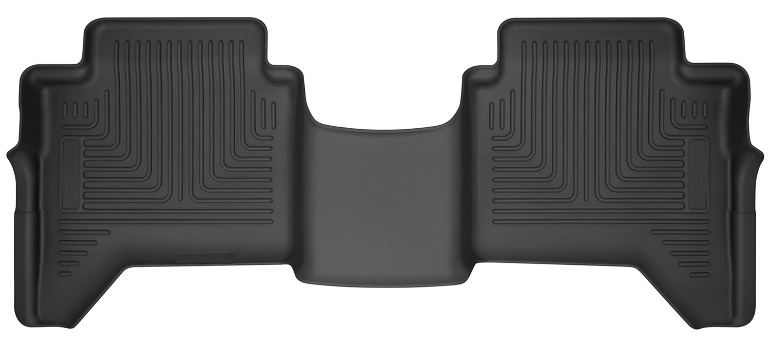 Husky Liners 2019 Ford Ranger SuperCrew WeatherBeater 2nd Row Black Floor Liners