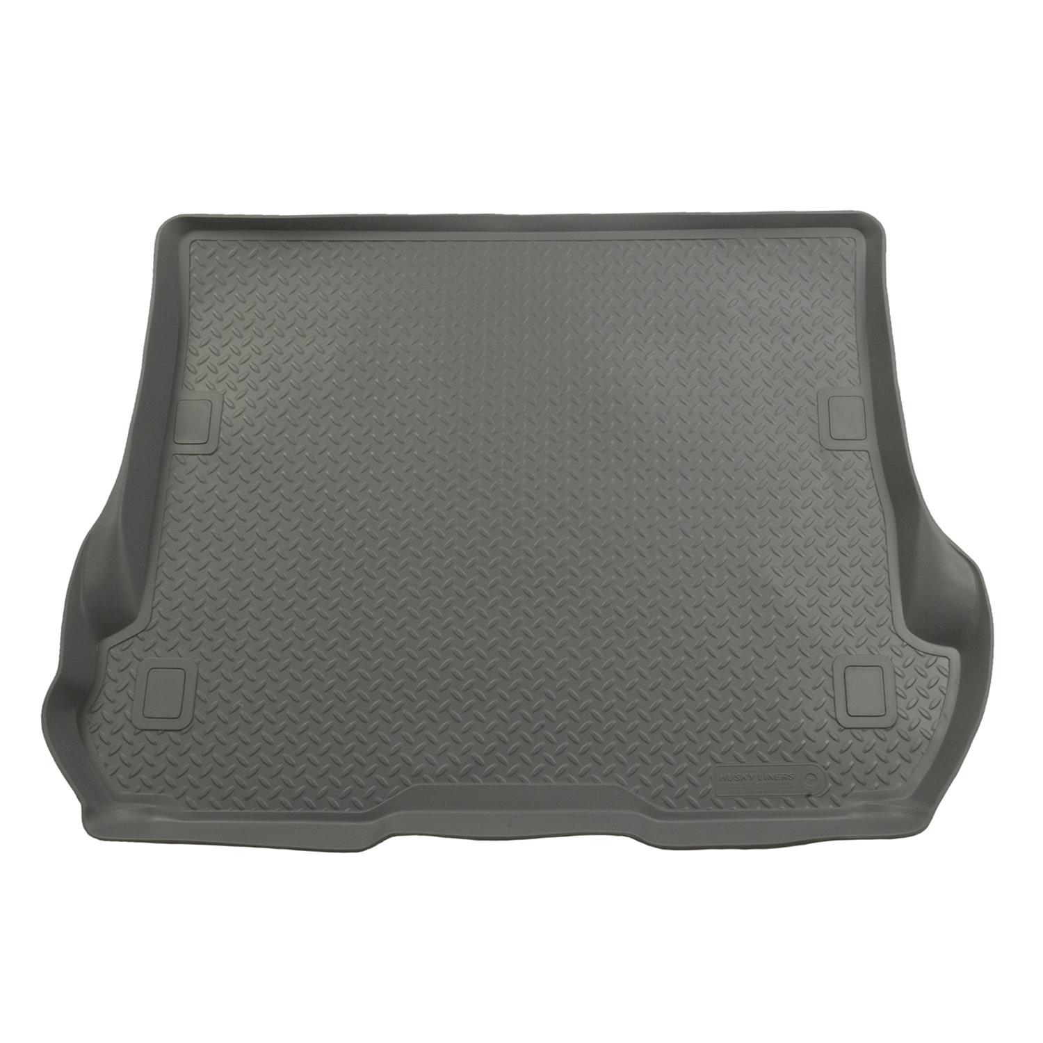 Husky Classic Style Floor Liners for 2001-2007 SEQUOIA - 25552 Mats, Liner, Cargo Tray, Rubberized, Gray, Toyota, Set