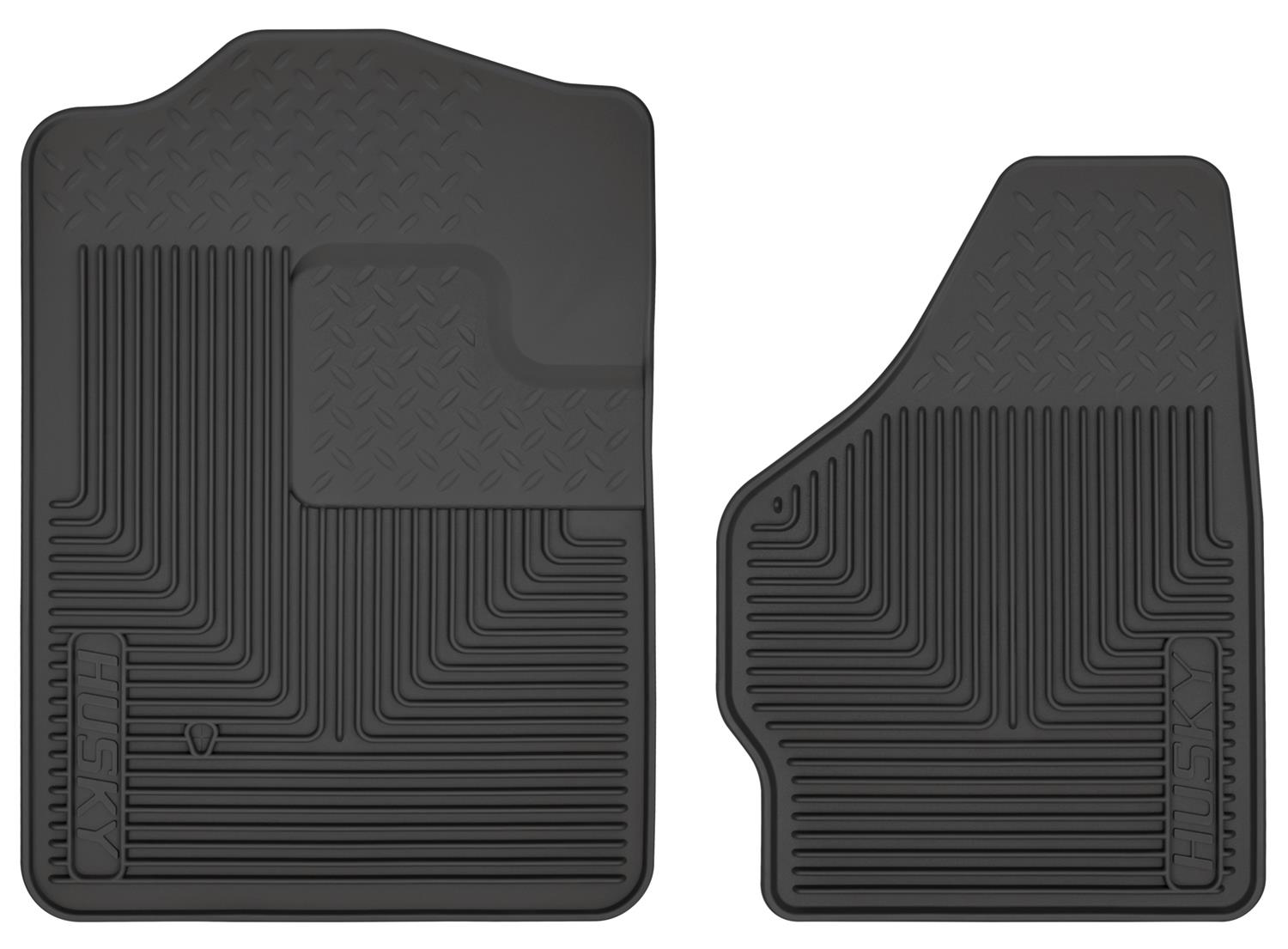 Husky Liners 08-10 Ford F-250/F-350/F-450 SuperDuty Heavy Duty Black Front Floor Mats thumbnail 2