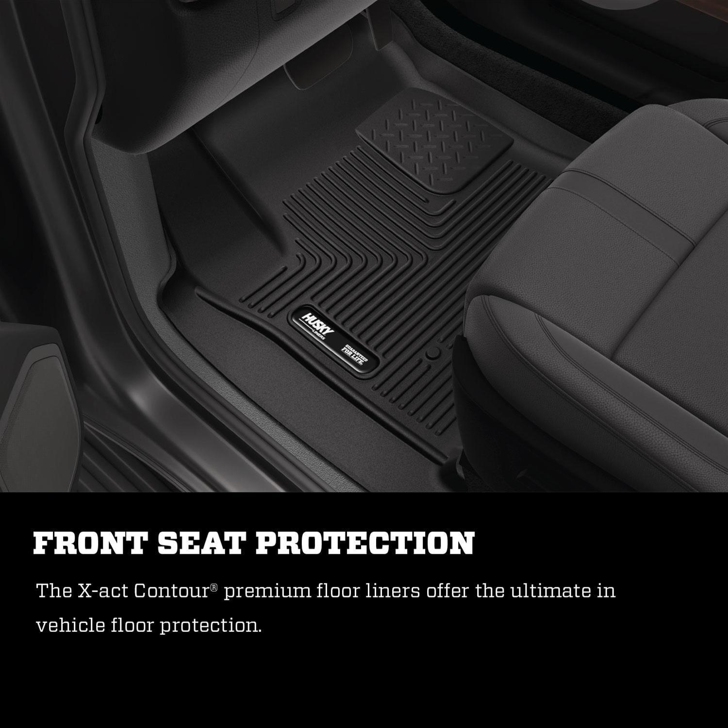 Husky Liners 13-16 Ford Fusion / 13-16 Lincoln MKZ X-act Contour Series Front Floor Liners - Black thumbnail 7