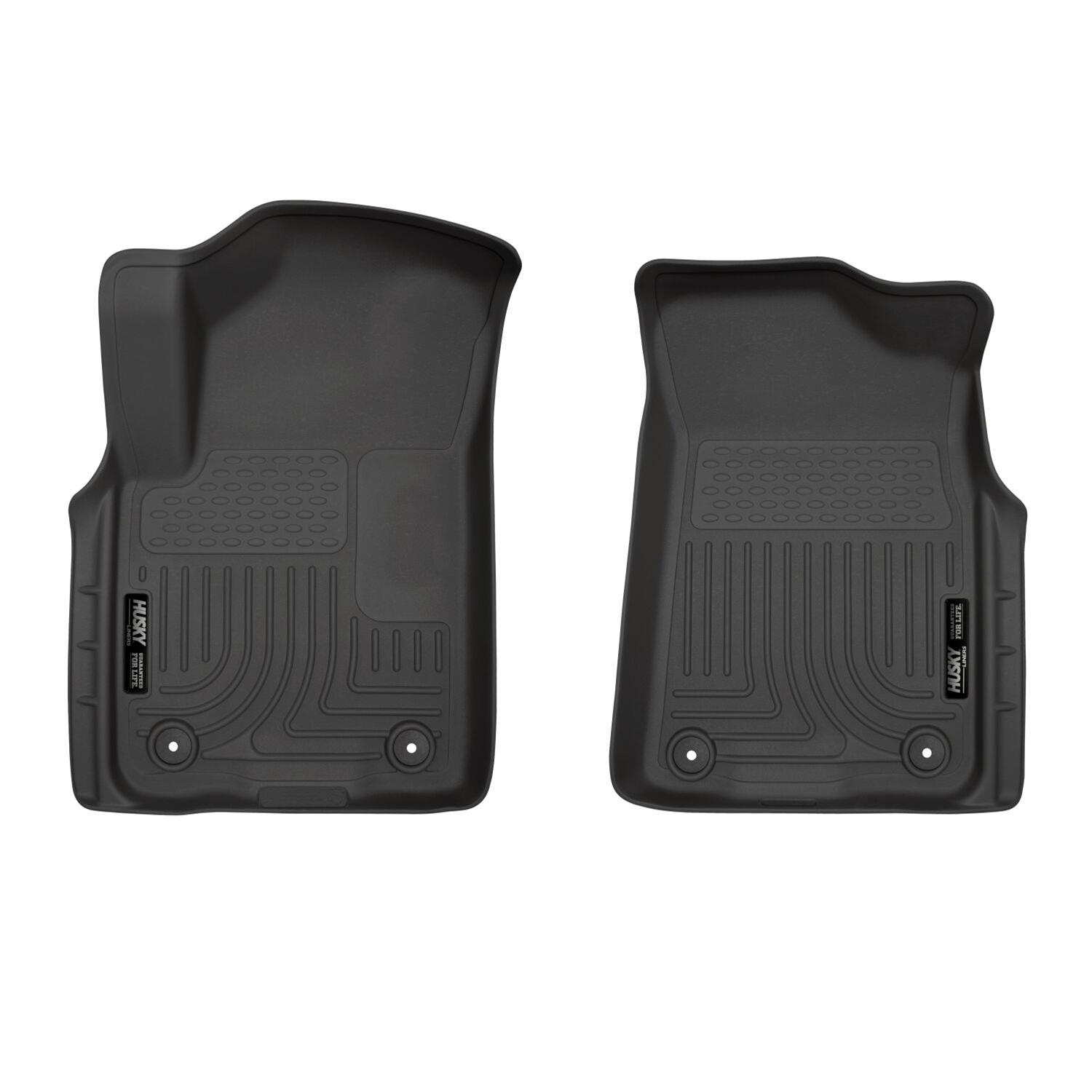 Husky Liners 19-21 Infiniti QX80 / 19-21 Nissan Armada X-act Contour Series Front Floor Liners Black thumbnail 8