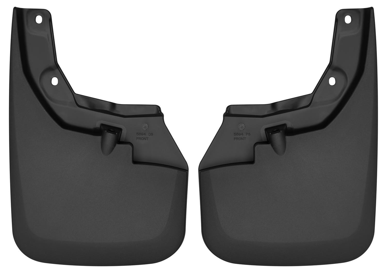 Husky Liners 16-22 Toyota Tacoma w/ OE Fender Flares Custom Molded Front Mud Guards - Black