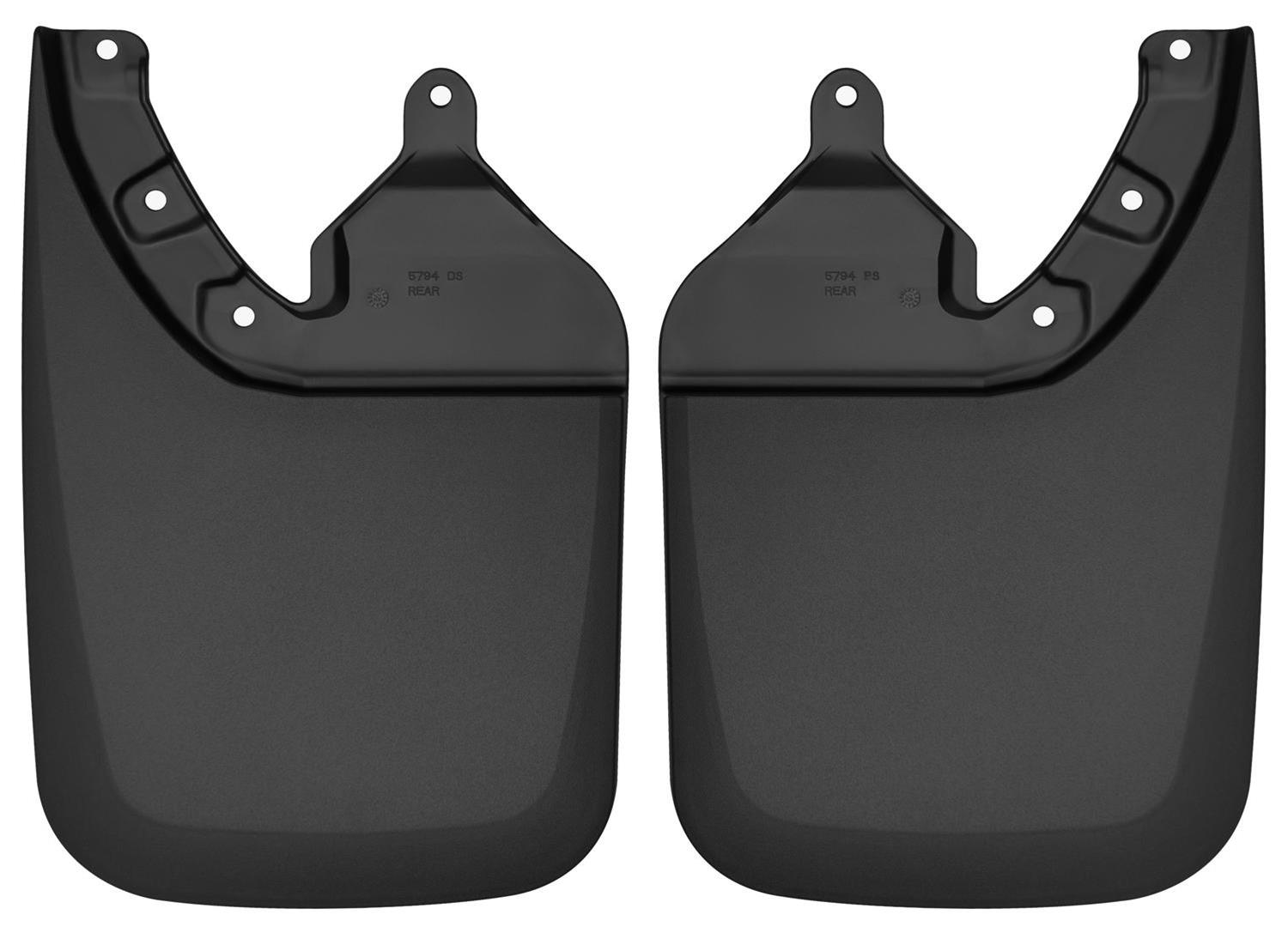 Husky Liners 2016 Toyota Tacoma w/ OE Fender Flares Custom Molded Rear Mud Guards - Black