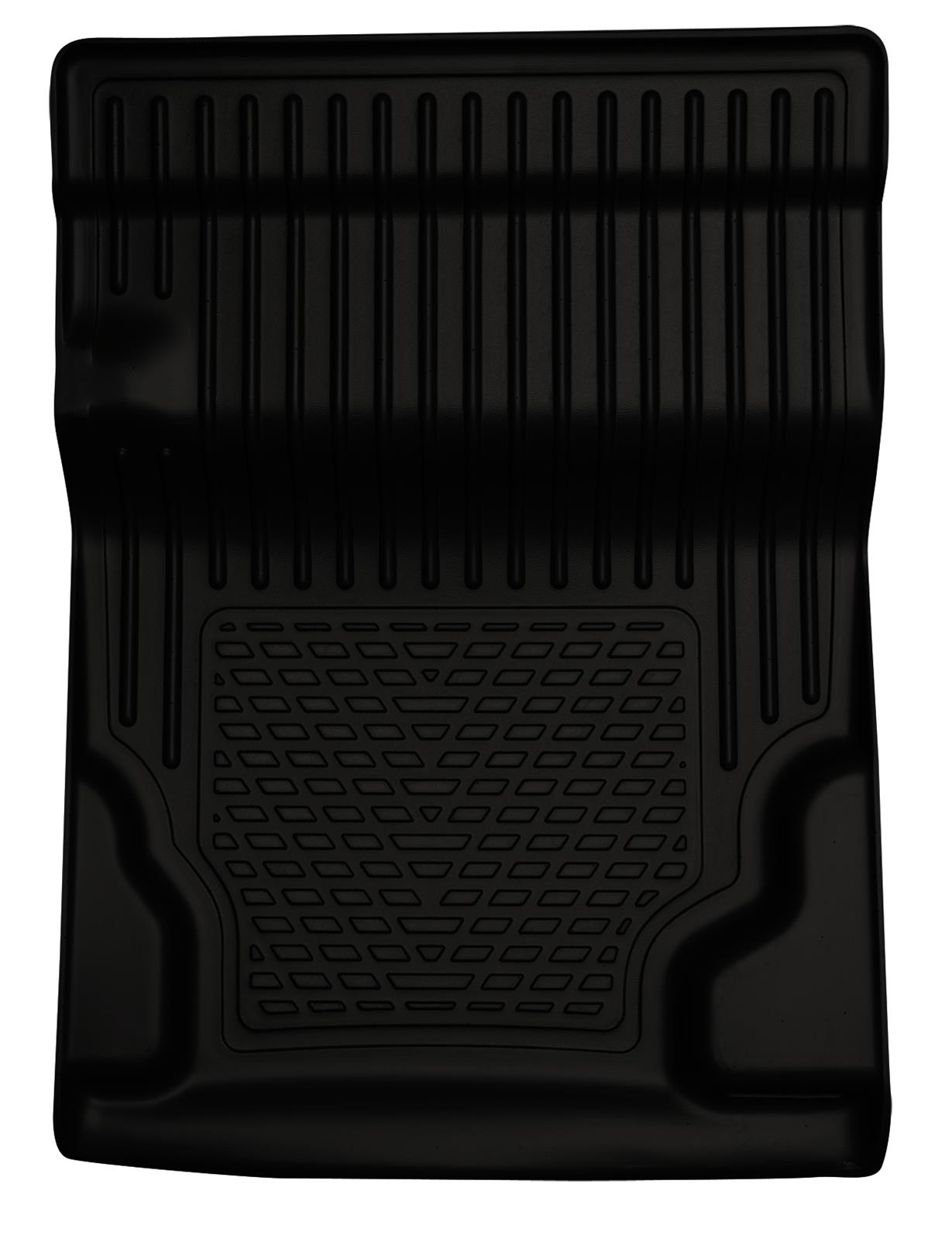 Husky Liners 10-13 GM Escalade/Tahoe/Yukon WeatherBeater Black Walkway Floor Liner (2nd Row Bucket)