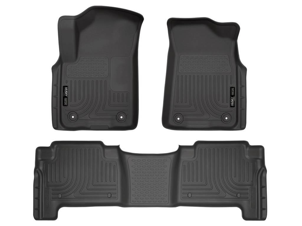 Husky Liners Floor Mats, Automotive 95461 2008-2015 NISSAN ARMADA, FR & 2ND SEAT FLOOR LINER, BLACK