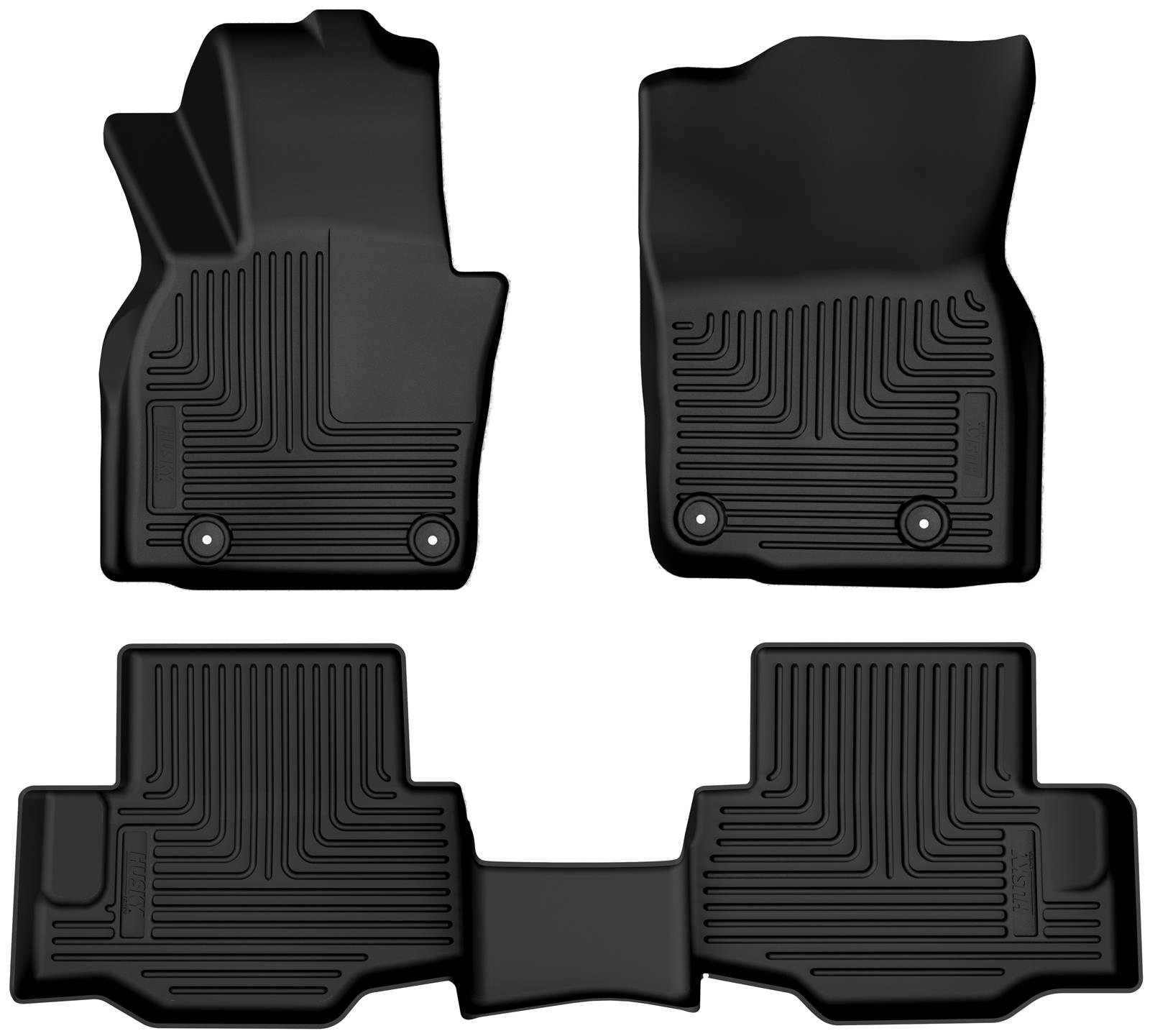 Husky WeatherBeater Floor Liners for 2024-2025 CX-90 - 95481 WB FR & 2ND SEAT FLOOR LINER 2024-2024 MAZDA